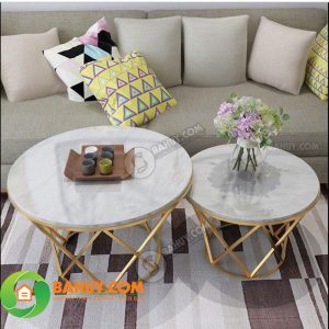 Thanh lý bàn trà sofa trắng giá rẻ, mới 95%