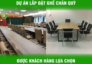 Dự án lắp đặt các mẫu ghế chân quỳ Ba Huy được khách hàng lựa chọn